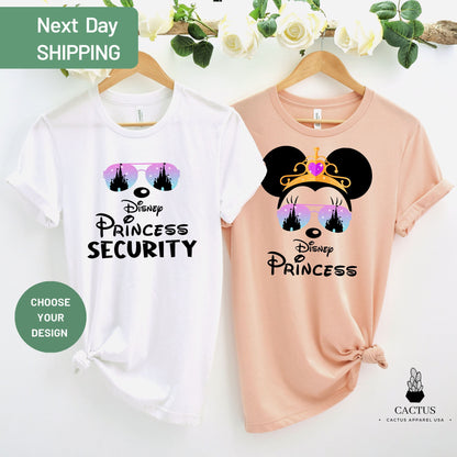 Disney Princess Security T-shirts, Disney Princess Shirt, New Dad Shirts , Dad Gift from his Daughter , Disneyland Family Shirts, Minnie Tee