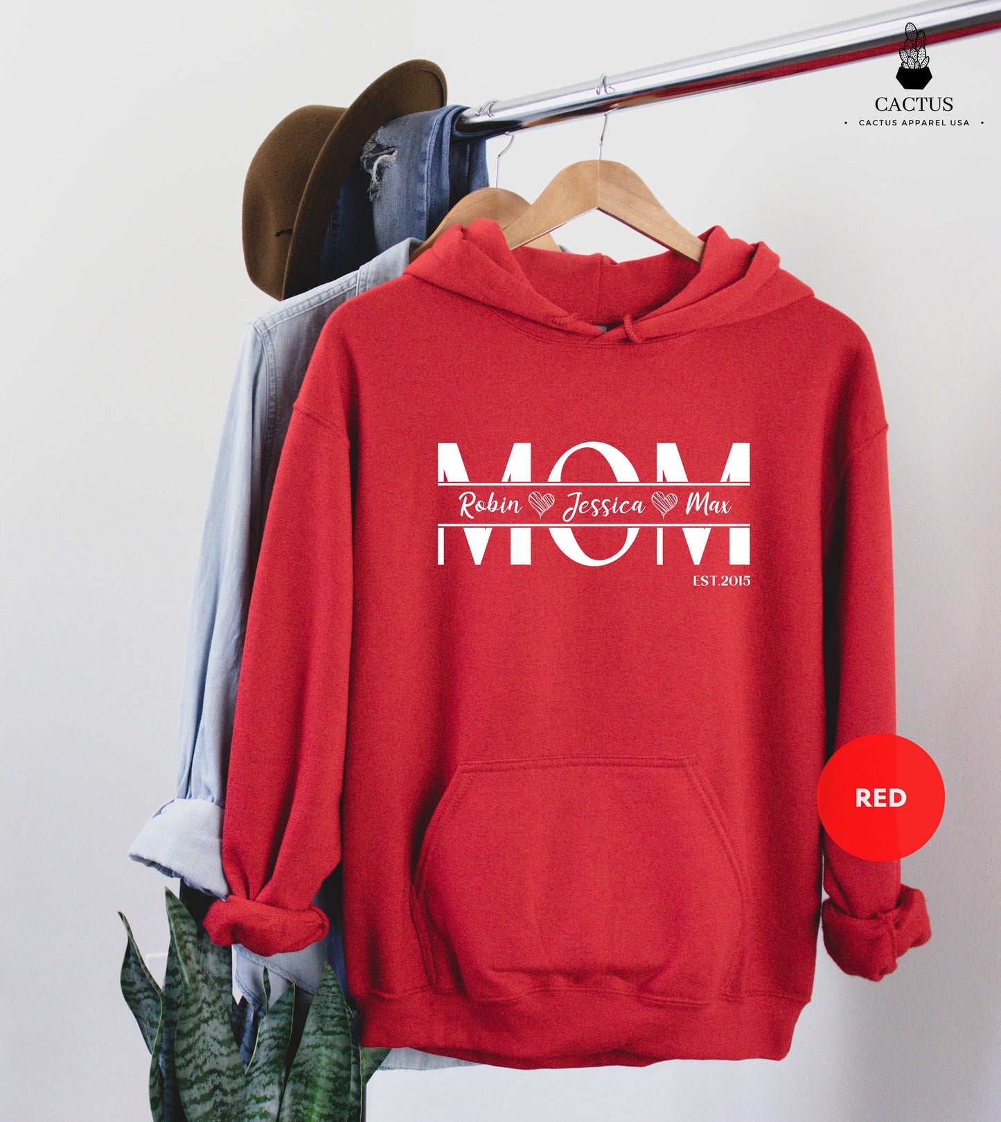 Custom Mom Hoodie, Personalized Mom Hoodie With Kids Names, Custom Mother's Gift, Personalized Mom Hoodie, Custom Gift for Mom