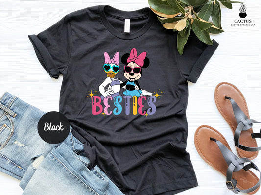 Besties Shirts, Theme Park Shirt, Mouse Shirt Trip, Matching WDW Family Shirts, Minnie And Daisy, Vintage Shirt, Disney Woman Shirt