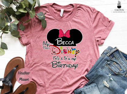 Family Disney Birthday Trip, Disney Birthday Trip, Birthday Vacation Shirt, Disney Vacation Shirt, Birthday Shirt, Disney Shirt