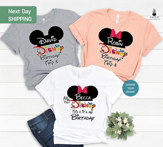 Family Disney Birthday Trip, Disney Birthday Trip, Birthday Vacation Shirt, Disney Vacation Shirt, Birthday Shirt, Disney Shirt