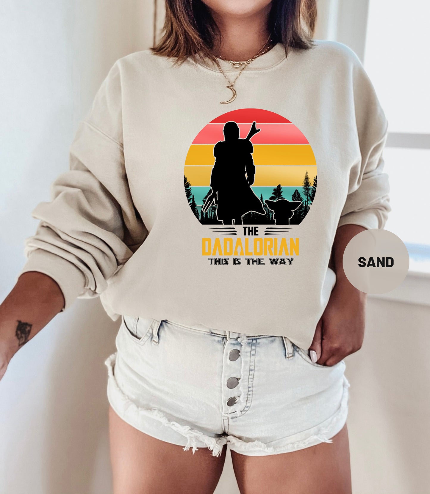 The Dadalorian Sweatshirt, This is The Way, Fathers Day Sweatshirt, Fathers Day Gift, Gift For Dad, Best Dad Sweat, Dad Joke, Dad Sweatshirt