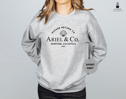 Ariel Co. Sweatshirt, Disneyland Sweatshirt, Disney Ariel Sweatshirt, Disney Princess Sweatshirt, Ariel Lover Sweatshirt