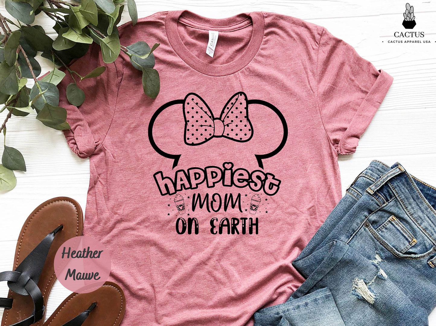 Happiest Mom On Earth T-Shirt, Cute Mickeys Shirt, Mothers Day Shirt, Disney Mom Shirt, Gift Shirt For Mom, Gift Shirt For Disney Trip