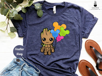 Baby Groot And Mickey Ears T-Shirt, Baby Groot Shirt, Mickey Ears Shirt, Disney Baby Groot Shirt, Disney Tee Shirt, Disney Vacation Shirt