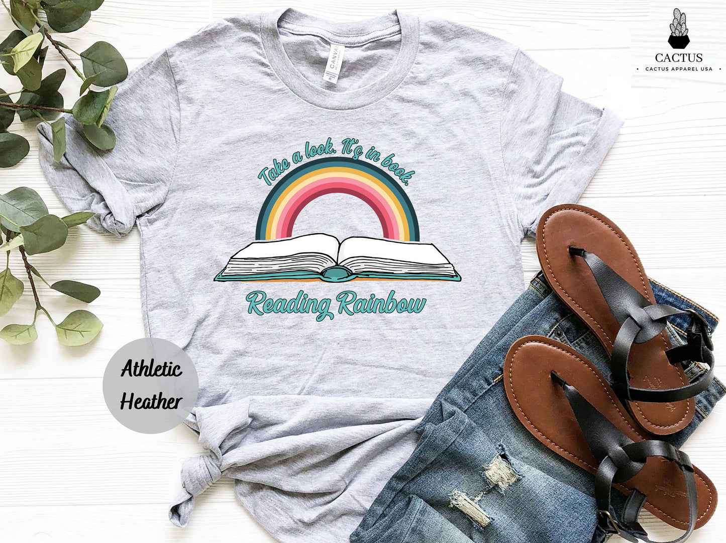 Reading Shirt, Book Lover Gift, Librarian Shirt, Teacher Shirts, Vintage Retro Rainbow Tshirt, Book Gifts, Bookish Shirt, Book Lover Shirt