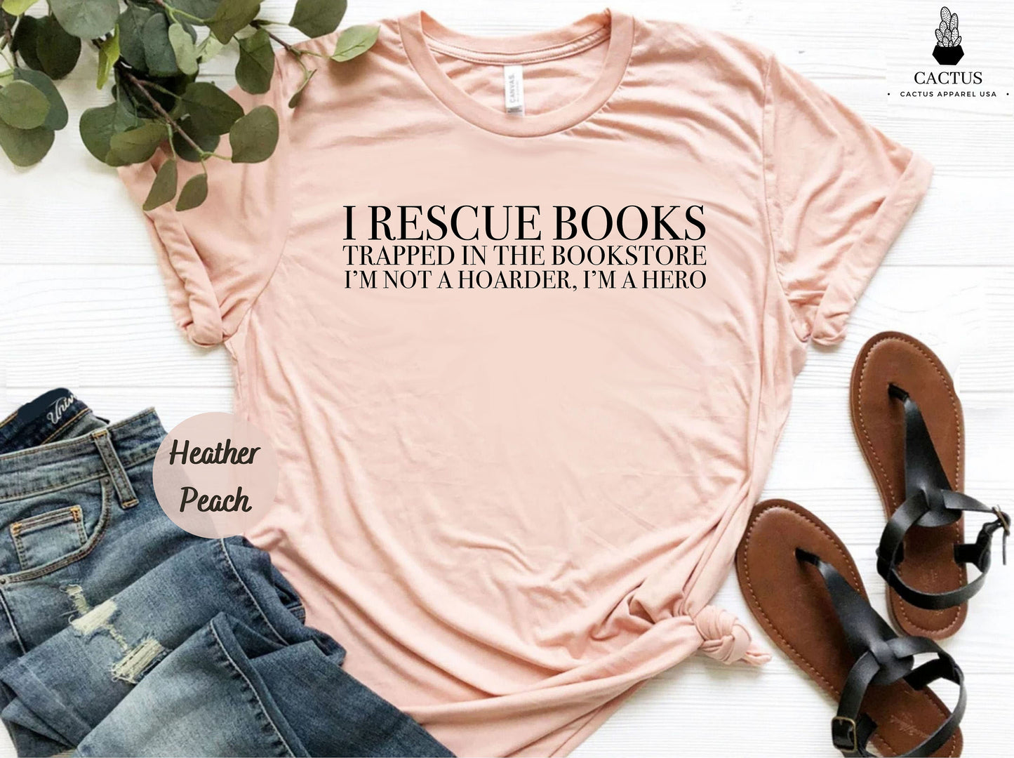 I Rescue Books Shirt, Gift For Bookworms, Booksellers Gift, Gift For Teachers, Readers' T-shirt, I Books Shirt, Funny Shirt, Teacher Shirt