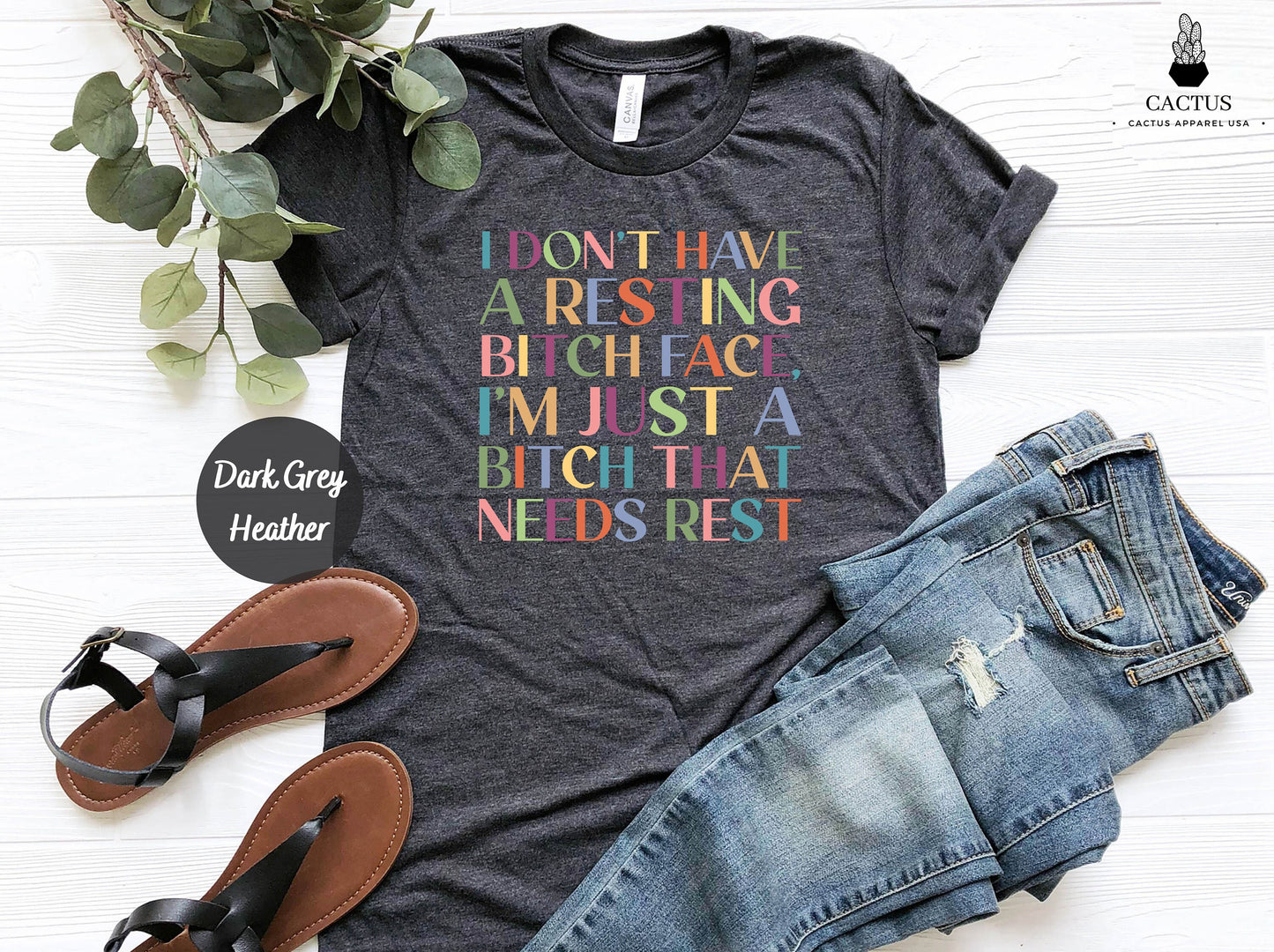 I Don't Have A Resting Bitch Face Shirt Gift, Sarcastic Women Shirt, Funny Ladies T-Shirt, Gift For Her, Funny Mom Shirt