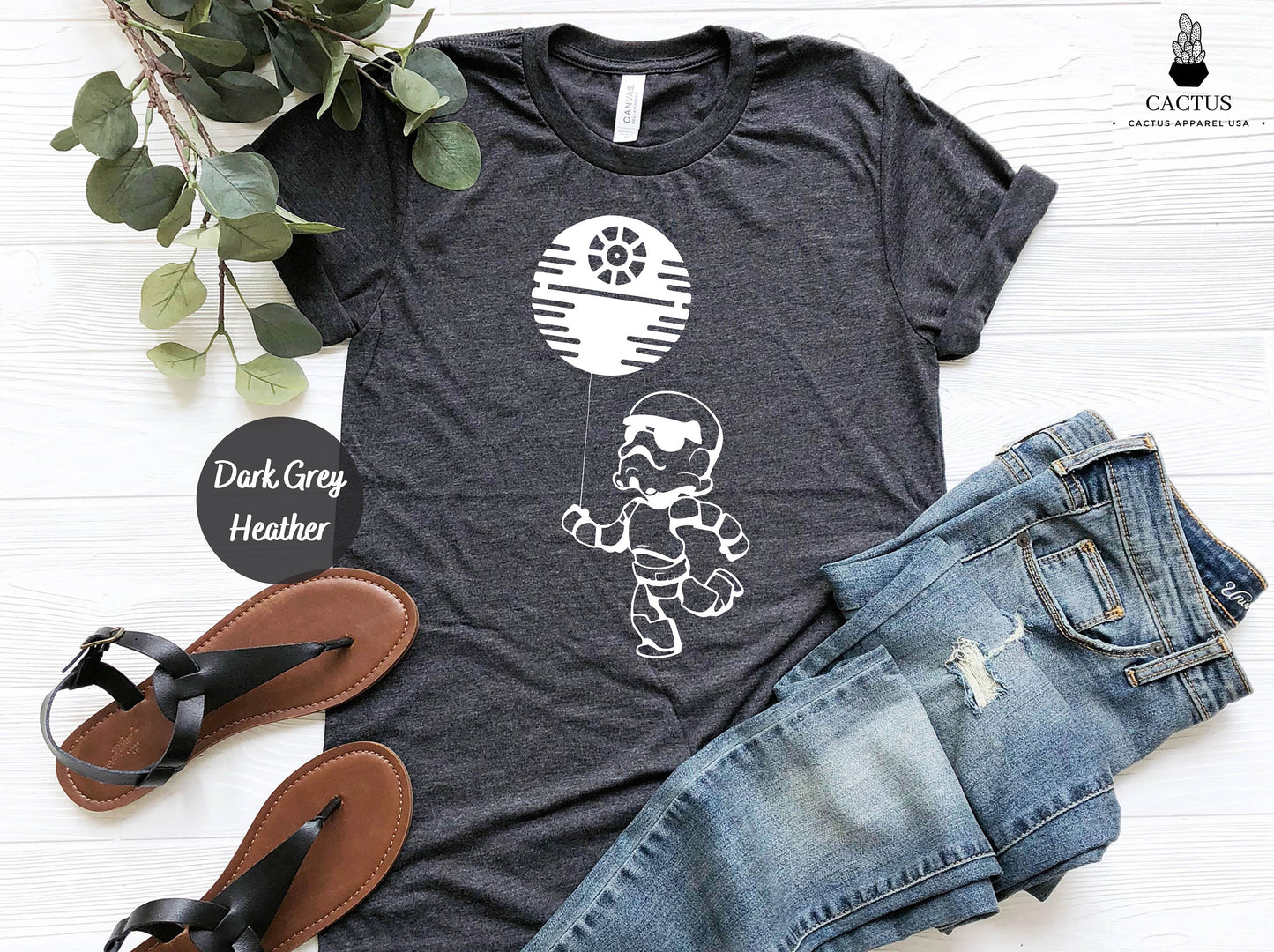 Baby Stormtrooper With Death Star Balloon Shirt, Star Wars Lover Shirt, Star Wars Matching Shirt, Star Wars Gift Shirt