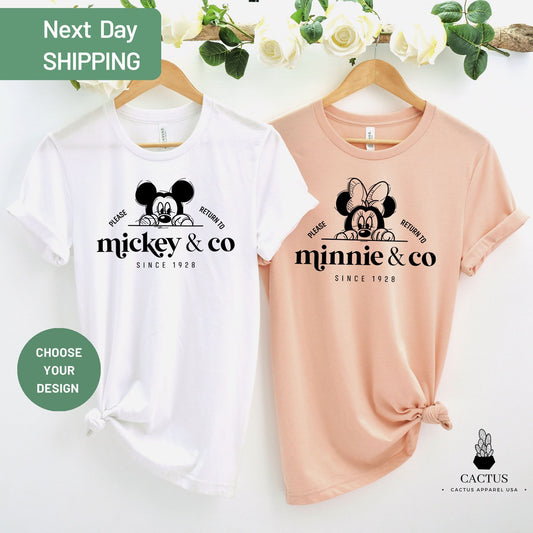 Mickey Retro Shirt, Minnie Retro Shirt, Mickey Vintage Shirt, Disney Vintage Shirt, Mickey and Co Shirt, Disney Shirt