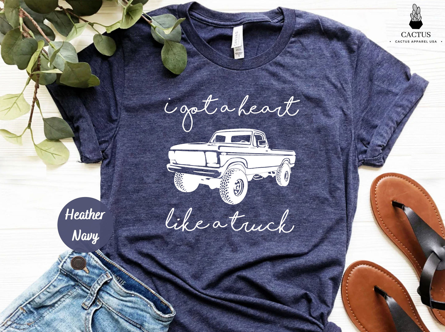 Heart Like A Truck T-Shirt, I Got A Heart Like A Truck T-Shirt, Country Music Shirt, Western Shirt, Truck Shirt