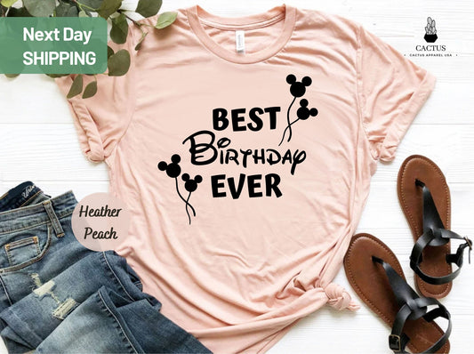 Best Birthday Ever Shirt, Disney Birthday Shirt, Disney Birthday Squad Shirt, Disney Trip Shirt, Disneyland Shirt, Disney World Shirt